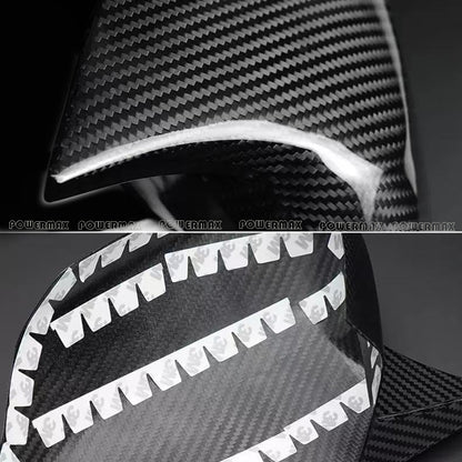 Dry Carbon Fiber Stick-On Side Mirror Covers Caps For Chevrolet Corvette C8 Stingray Z51 Z06 2020+