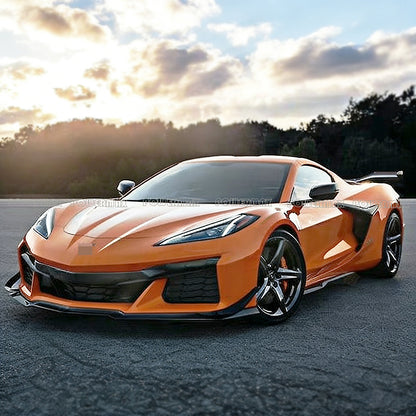 Z06 Style Front and Rear Bumper Full Body Kit Conversion For Chevrolet Corvette C8 Stingray Z51 2020+ (PP Material)