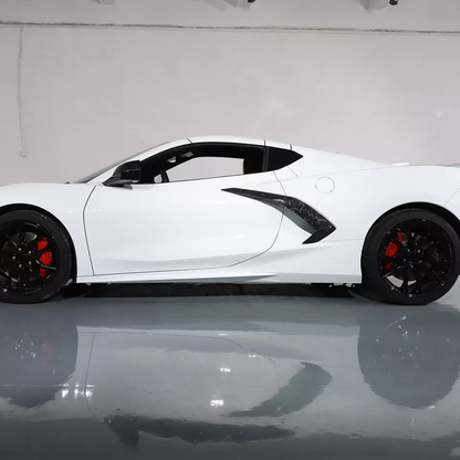 Dry Forged Carbon Fiber Side Fender Vent Door Handle Boomerang Covers For Chevrolet Corvette C8 Stingray 2020+