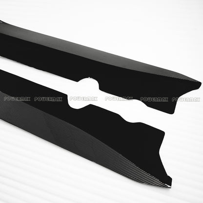 PM Style Carbon Fiber Side Skirts Rocker Panel Extensions For Chevrolet Corvette C8 2020+