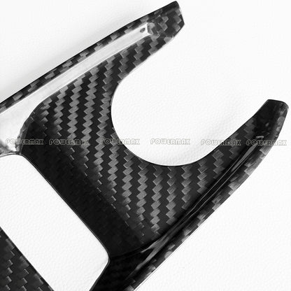 Dry Carbon Fiber Multimedia Screen Panel Trim Cover for 2020+ Chevrolet Corvette C8 Stingray Z51 Z06 Coupe Convertible