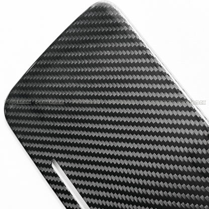 Dry Carbon Fiber Cup Holder Cover Panel Trim for 2020+ Chevrolet Corvette C8 Stingray Z51 Z06 Coupe Convertible