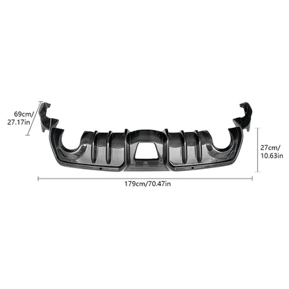 For Toyota GR Supra A90/A91 MKV Carbon Fiber Ad Style Rear Diffuser