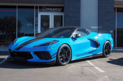Dry Carbon Fiber Front Bumper Canards Dive Planes For Chevrolet Corvette C8 Stingray 2020+ (4-Piece Set)