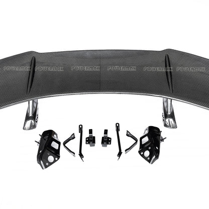 Dry Carbon Fiber V Pattern 1:1 ZR1 Style Rear Spoiler Wing for Chevrolet Corvette C8 Stingray Coupe Z51 Z06 ZR1