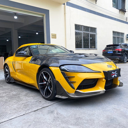 Carbon Fiber Front Bumper Lip For Toyota GR Supra A90 A91 MKV