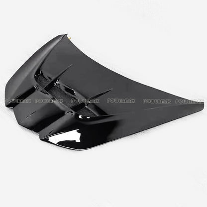 ZR1 Style Glossy Black Painted FRP Fiberglass Front Engine Hood Bonnet For Chevrolet Corvette C8 Stingray Z06 E-Ray
