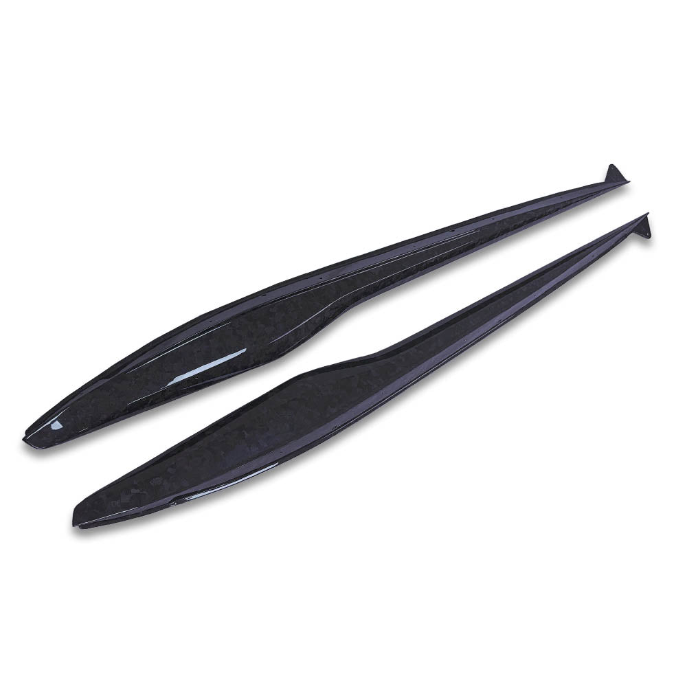 DRY CARBON FIBER Side Skirts For 23-Up Corvette C8 Z06 Factory Panel Extensions