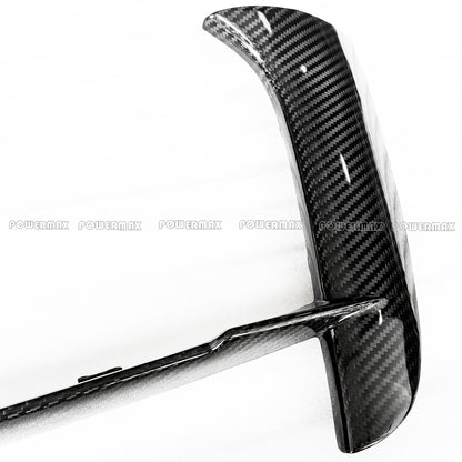 Dry Carbon Fiber OEM Style Front Bumper Grille Air Vent Inserts For Chevrolet Corvette C8 Stingray 2020+