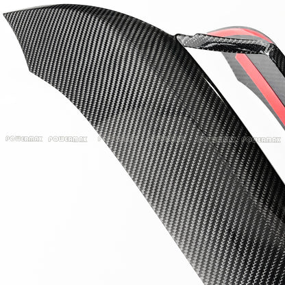 Dry Carbon Fiber Rear Waterfall Wireless Charging Panel Frame Trim for 2020+ Chevrolet Corvette C8 Stingray Z51 Z06 Coupe