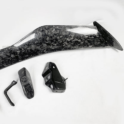 Dry Forged Carbon Fiber Z07 Style Rear Wing Spoiler With Factory Brackets For Chevrolet Corvette C8 Z06 2020+