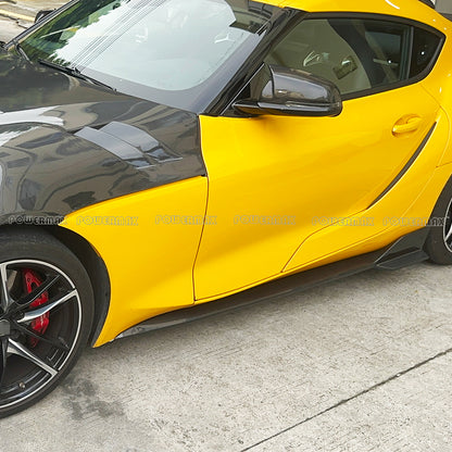 Carbon Fiber Side Skirts Rocker Panel for 2020+ Toyota GR Supra A90 A91 MKV (Pair)