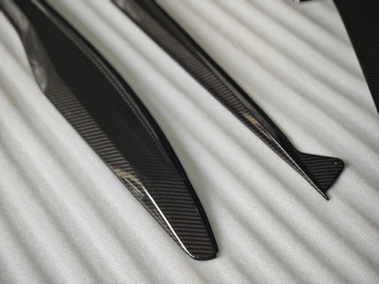 DRY CARBON FIBER Side Skirts For 23-Up Corvette C8 Z06 Factory Panel Extensions