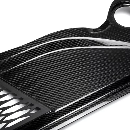 Dry Carbon Fiber Front Trunk Frunk Cover Trim Replacement for 2020+ Chevrolet Corvette C8 Stingray Z51 Z06 Coupe Convertible